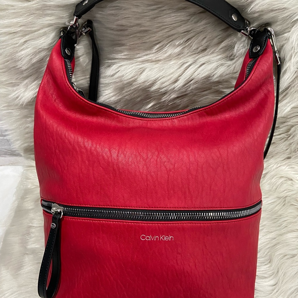 Calvin Klein bag,red,11inx12in.